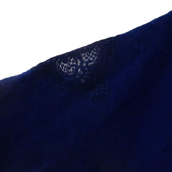 Vintage Venesha 80s blue Angora sweater  size small - Picture 4 of 12